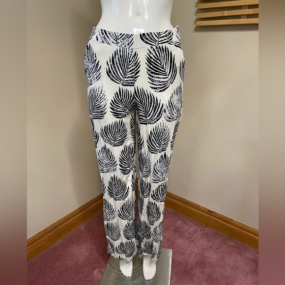 Forever 21 Tropical Leaf Print Wide Leg Pants S - Picture 2 of 6